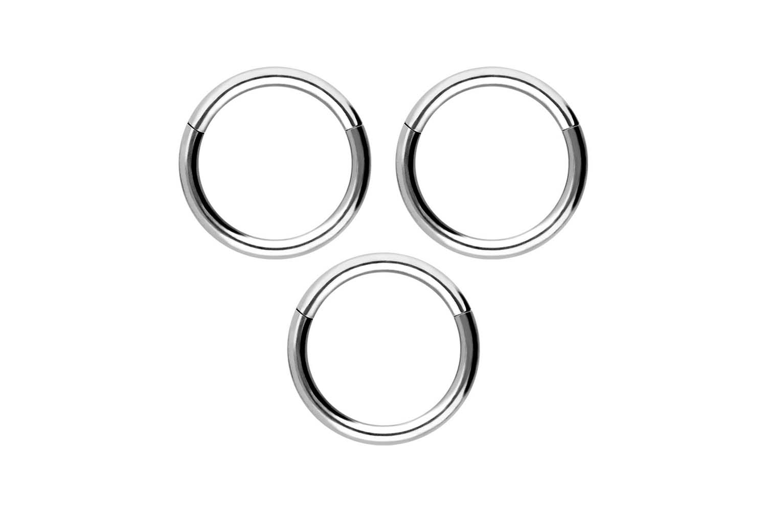 SET Chirurgenstahl Segmentring Clicker Piercing